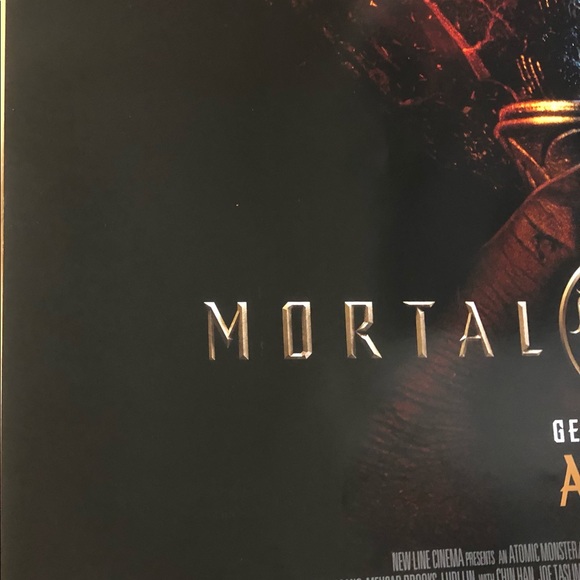 Mortal Kombat MK 27 x 40 DS Theatrical movie poster Double Sided Think u know it - Picture 10 of 12